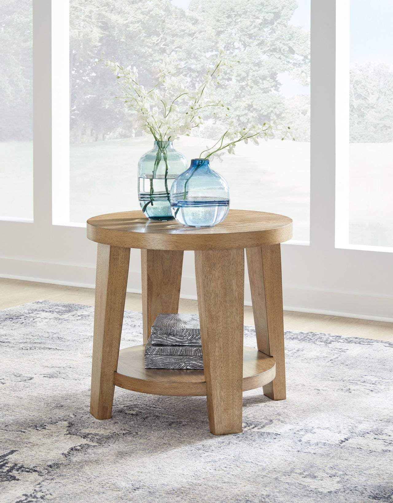 Kristiland - Light Brown - Round End Table - Tony's Home Furnishings