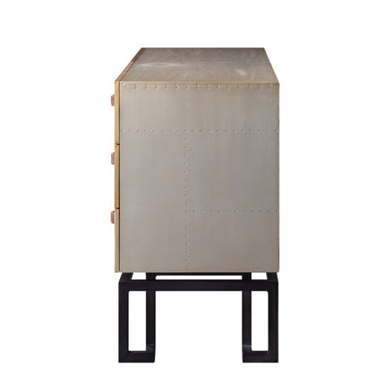 Jennavieve - Accent Table - Gold Aluminum ACME 