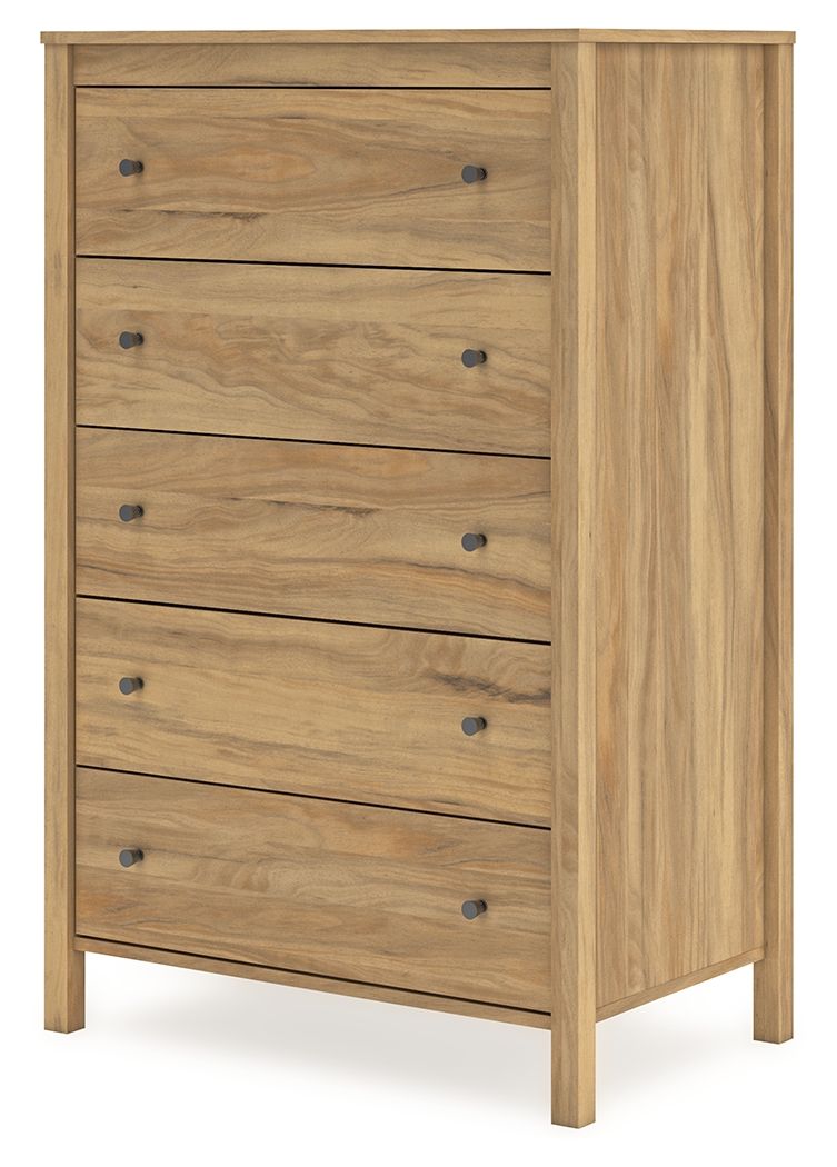 Bermacy - Light Brown - Five Drawer Chest Signature Design by Ashley® 