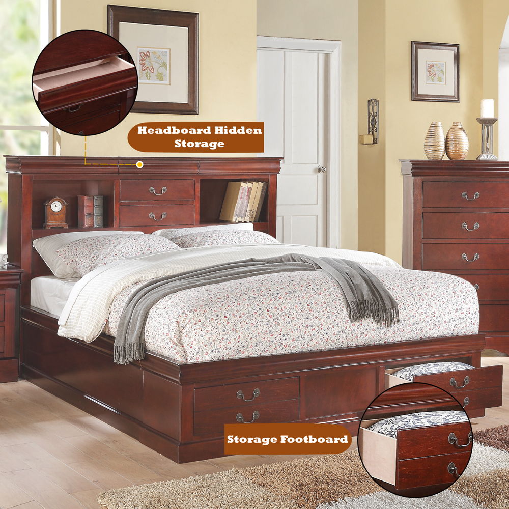 Louis Philippe III - Bed - Tony's Home Furnishings