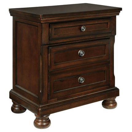 Porter - Dark Brown - Two Drawer Night Stand Ashley Furniture 