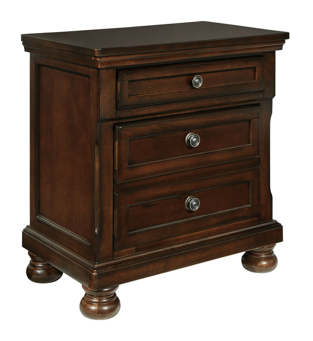 Porter - Dark Brown - Two Drawer Night Stand Ashley Furniture 