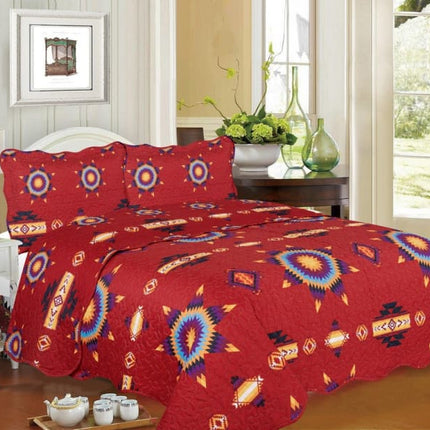 Southwest Aztec Starburst Quilt Set