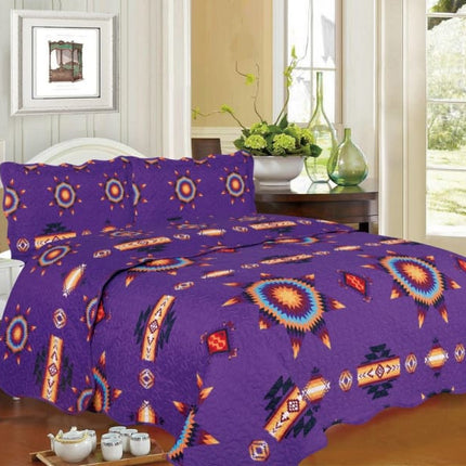 Southwest Aztec Starburst Quilt Set