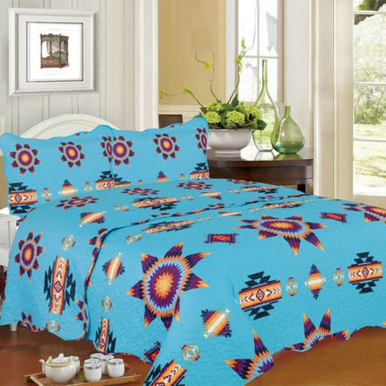 Southwest Aztec Starburst Quilt Set