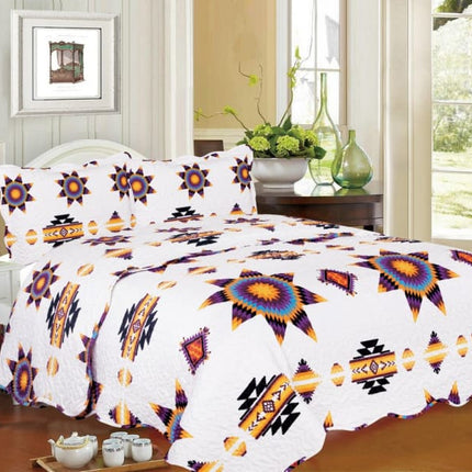 Southwest Aztec Starburst Quilt Set