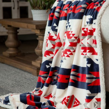 Tribal Plush Aztec Throw