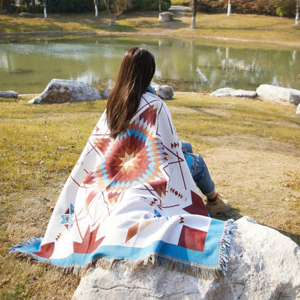 Woven Native Star Throw