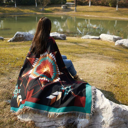 Woven Native Star Throw