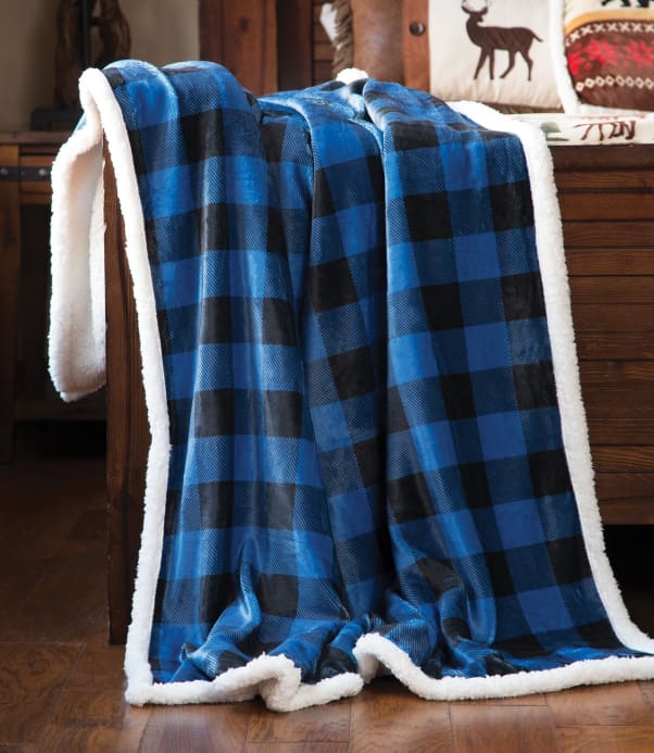 Wrangler Lumberjack Blue Throw