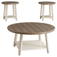 Thumbnail for Bolanbrook - White / Brown / Beige - Occasional Table Set (Set of 3) Tony's Home Furnishings Furniture. Beds. Dressers. Sofas.