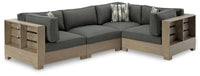 Thumbnail for Citrine Park - Brown - 4-Piece Outdoor Sectional - Tony's Home Furnishings