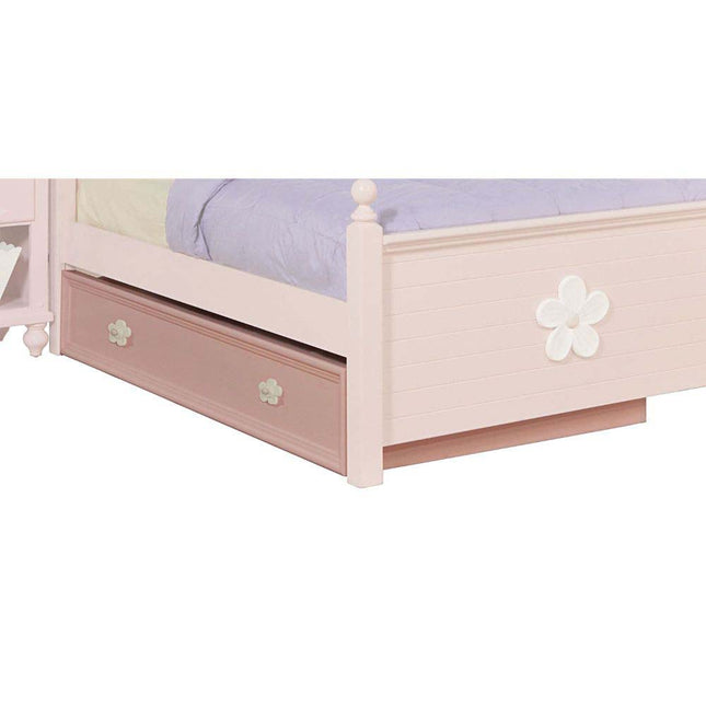 Floresville - Trundle - Pink (White Flower) - Tony's Home Furnishings