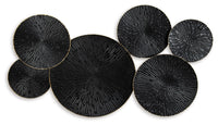 Thumbnail for Rhetlen - Black / Gold Finish - Wall Decor Tony's Home Furnishings Furniture. Beds. Dressers. Sofas.