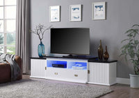 Thumbnail for Barend - TV Stand - White & Black High Gloss Finish - Tony's Home Furnishings