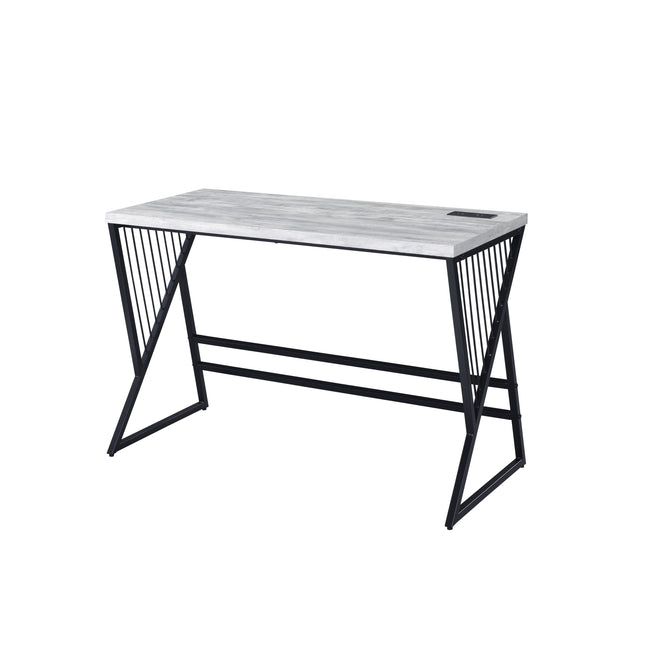 Collick - Writing Desk - Weathered Gray & Black Finish - Tony's Home Furnishings