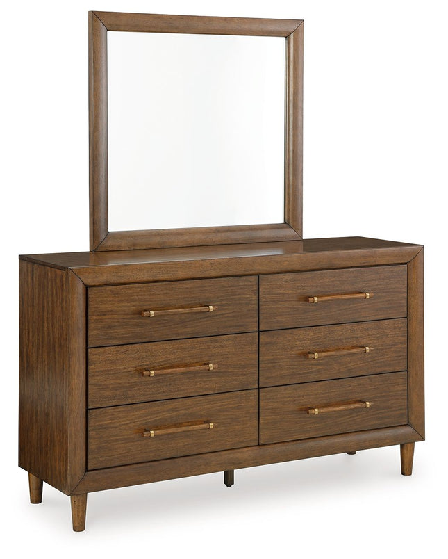 Lyncott - Brown - Dresser And Mirror - Tony's Home Furnishings