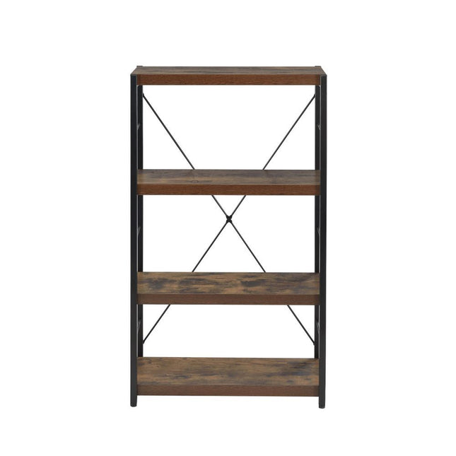 Bob - Bookshelf - Weathered Oak & Black - Tony's Home Furnishings