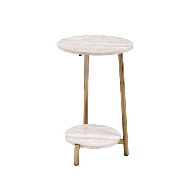 Snare - Accent Table - Natural & Champagne Finish - Tony's Home Furnishings