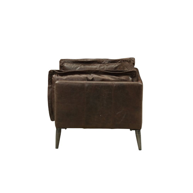 Porchester - Chair - Distress Chocolate Top Grain Leather - Tony's Home Furnishings