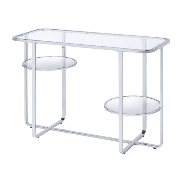 Hollo - Accent Table - Chrome & Glass - Tony's Home Furnishings