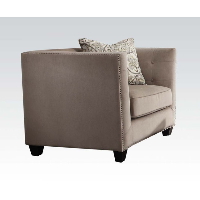 Juliana - Chair - Beige Fabric - Tony's Home Furnishings