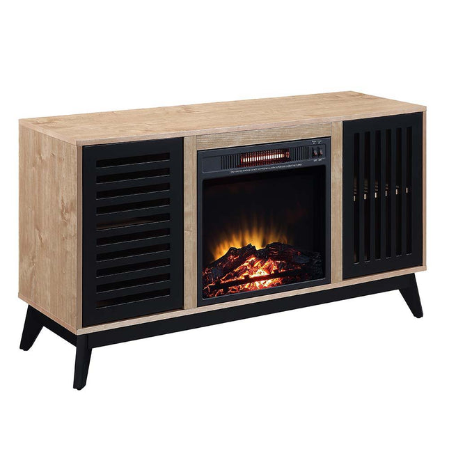 Gamaliel - Fireplace - Oak & Espresso Finish - Tony's Home Furnishings