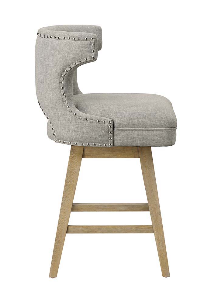 Everett - Counter Height Chair (Set of 2) - Fabric & Oak - Tony's Home Furnishings