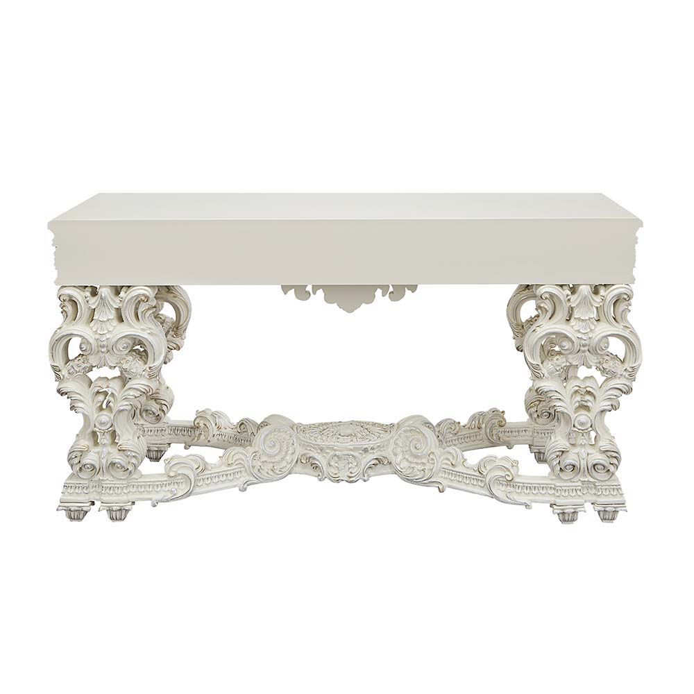 Adara - Sofa Table - Antique White Finish - Tony's Home Furnishings