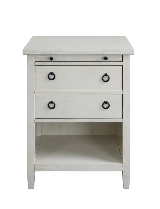 Halim - Accent Table - Antique White Finish - Tony's Home Furnishings