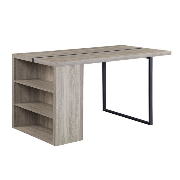 Patwin - Dining Table - Gray Oak & Black Finish - Tony's Home Furnishings