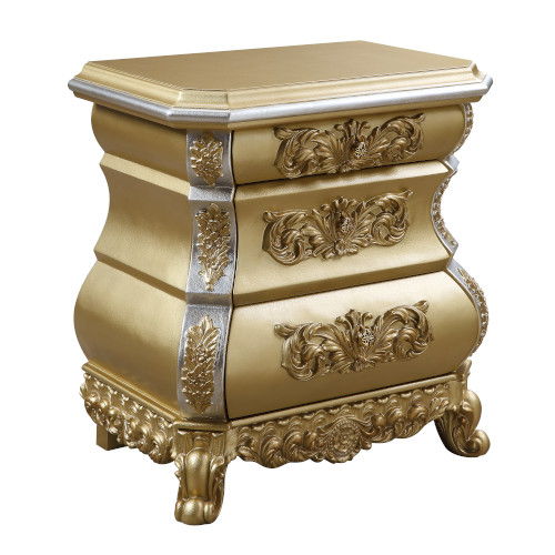 Seville - Nightstand - Gold Finish - Tony's Home Furnishings