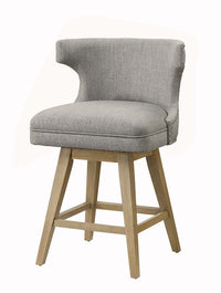 Thumbnail for Everett - Counter Height Chair (Set of 2) - Fabric & Oak - Tony's Home Furnishings