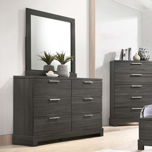 Lantha - Mirror - Gray Oak - Tony's Home Furnishings