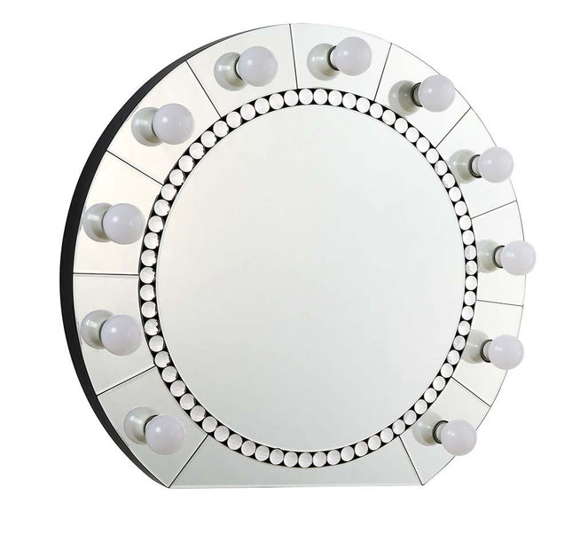 Farai - Wall Decor - Mirrored & Faux Crystal Diamonds - 29" - Tony's Home Furnishings