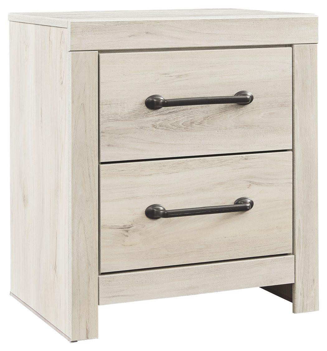 Cambeck - Whitewash - Two Drawer Night Stand Tony's Home Furnishings Furniture. Beds. Dressers. Sofas.