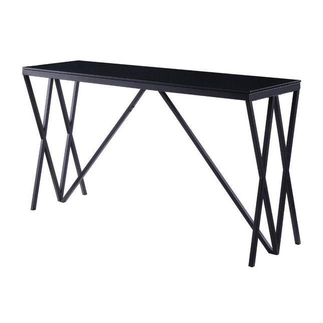 Magenta - Accent Table - Black & Glass - Tony's Home Furnishings