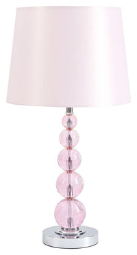 Thumbnail for Letty - Pink - Crystal Table Lamp Tony's Home Furnishings Furniture. Beds. Dressers. Sofas.