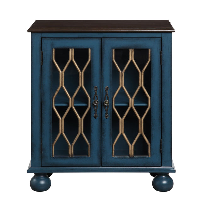 Lassie - Accent Table - Antique Blue Finish - Tony's Home Furnishings