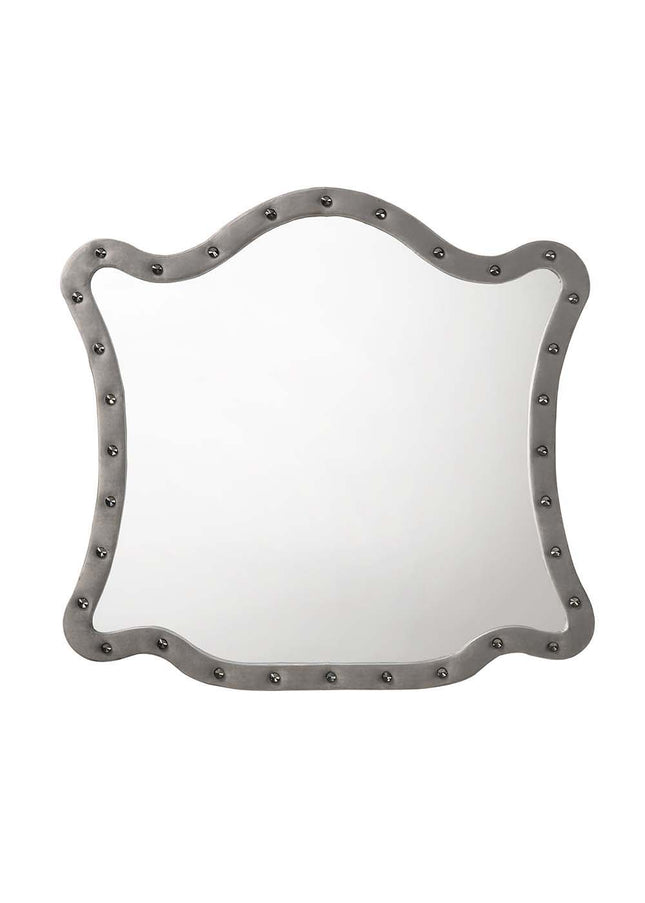 Perine - Mirror - Gray Velvet - Tony's Home Furnishings