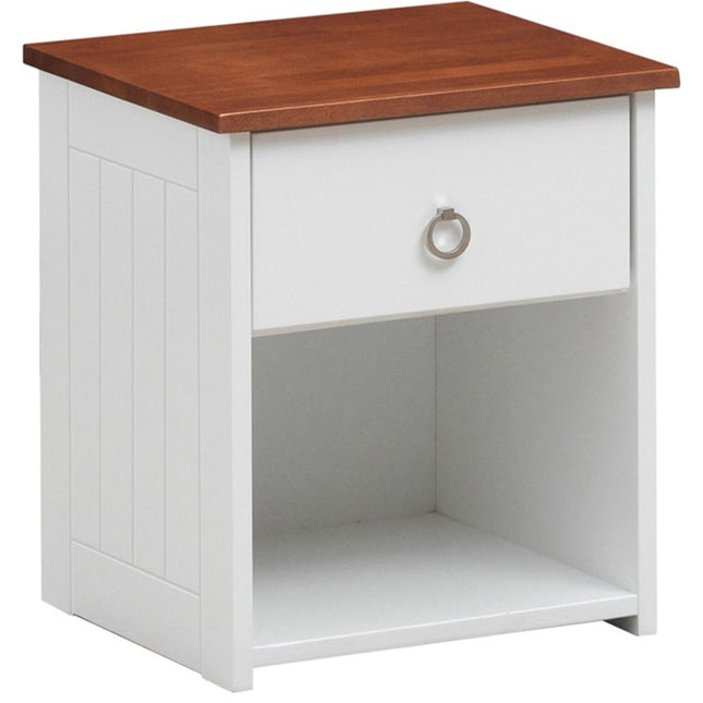 Farah - Nightstand - White & Oak - Tony's Home Furnishings