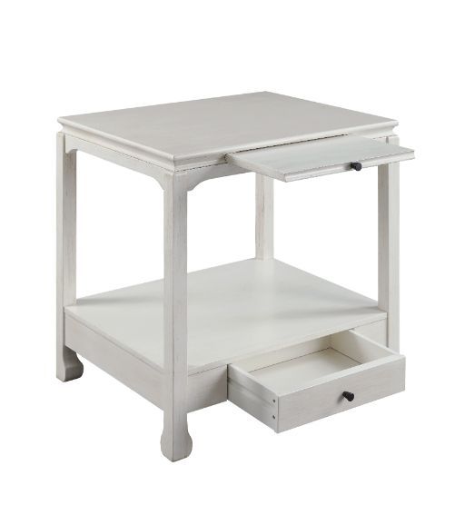 Seatlas - Accent Table - Antique White Finish - Tony's Home Furnishings