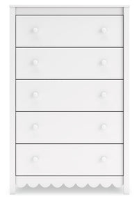 Thumbnail for Hallityn - White - Five Drawer Chest - Tony's Home Furnishings