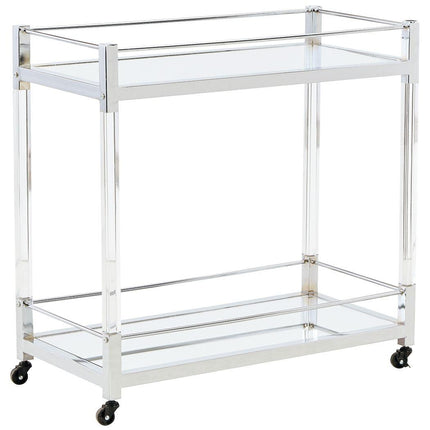 Chaseton - Clear / Silver Finish - Bar Cart Signature Design by Ashley® Yakima WA