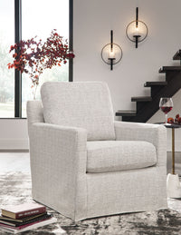 Thumbnail for Nenana Next-gen Nuvella - Swivel Glider Accent Chair - Tony's Home Furnishings
