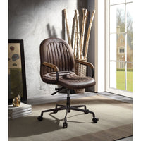 Thumbnail for Acis - Executive Office Chair - Vintage Chocolate Top Grain Leather - Tony's Home Furnishings