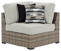 Thumbnail for Calworth - Beige - Corner With Cushion (Set of 2) Tony's Home Furnishings Furniture. Beds. Dressers. Sofas.
