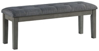 Thumbnail for Hallanden - Black / Gray - Large Uph Dining Room Bench Tony's Home Furnishings Furniture. Beds. Dressers. Sofas.