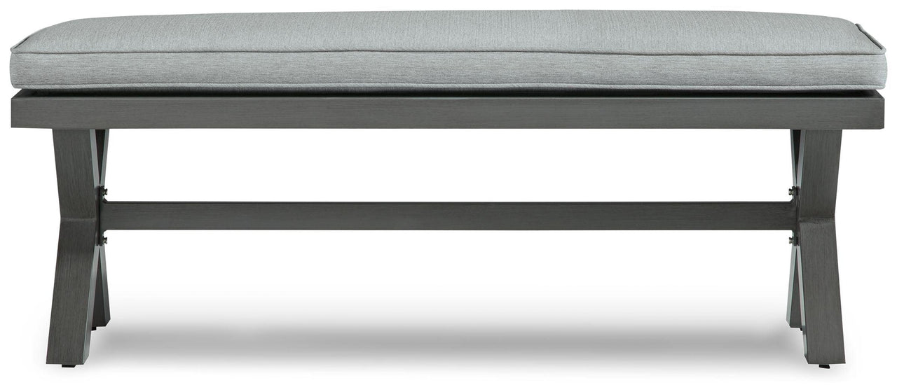 Elite Park - Gray - Bench With Cushion Signature Design by Ashley® 