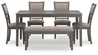 Thumbnail for Wrenning - Gray - Dining Room Table Set (Set of 6) - Tony's Home Furnishings